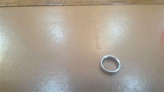 Bisbee Turquoise Unisex Silver & Stone Ring 925 Silver 5.82g